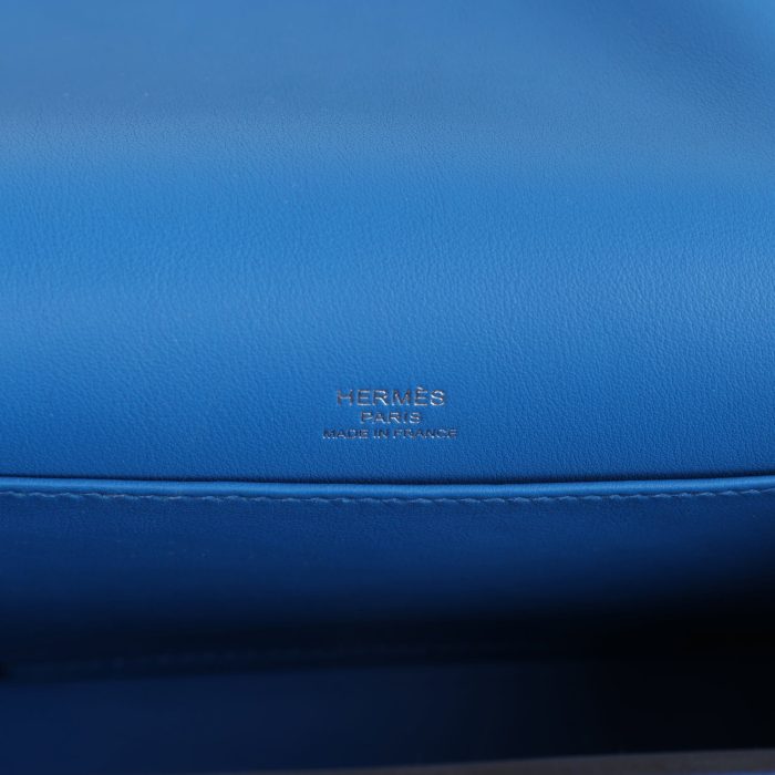 Handmade Bag HG Bleu France Chevre Palladium Hardware - 图片 6