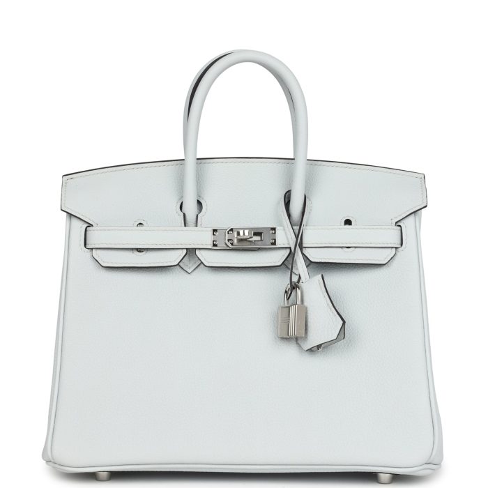 Handmade Bag HB 25 Gris Platine Togo Palladium Hardware