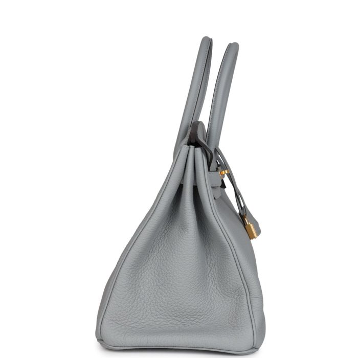 Handmade Bag HB 35 Bleu Glacier Togo Gold Hardware - 图片 3