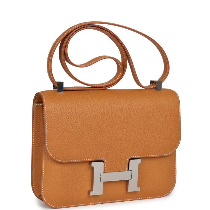 Handmade Bag HC 1-24 Naturel Sable Vache Naturel Graine Palladium Hardware - 图片 2