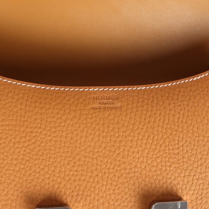 Handmade Bag HC 1-24 Naturel Sable Vache Naturel Graine Palladium Hardware - 图片 7