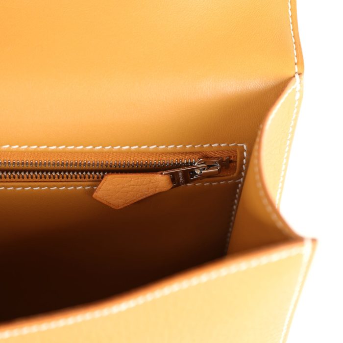 Handmade Bag HC 1-24 Naturel Sable Vache Naturel Graine Palladium Hardware - 图片 9
