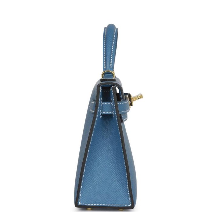 Handmade HKS 20 Blue Jean Epsom Gold Hardware - 图片 3