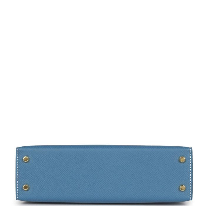 Handmade HKS 20 Blue Jean Epsom Gold Hardware - 图片 5