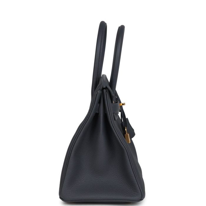 Handmade Bag HB 30 Ardoise Togo Gold Hardware - 图片 3