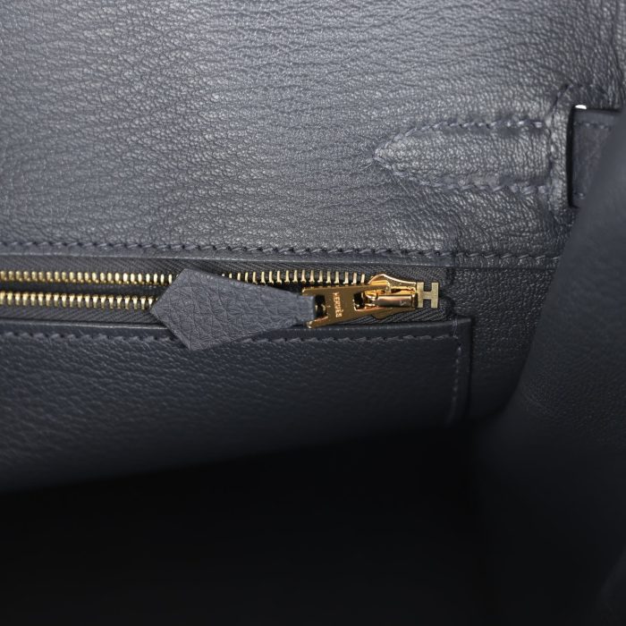 Handmade Bag HB 30 Ardoise Togo Gold Hardware - 图片 8
