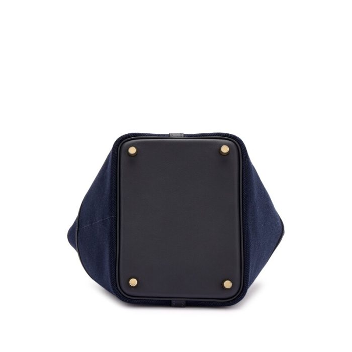 Handmade HPL 18 Caban Swift and Bleu Marine Toile Goeland Cargo Gold Hardware - 图片 3