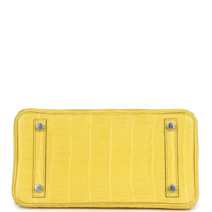 Handmade Bag HB 25 Mimosa Matte Niloticus Crocodile Palladium Hardware - 图片 5