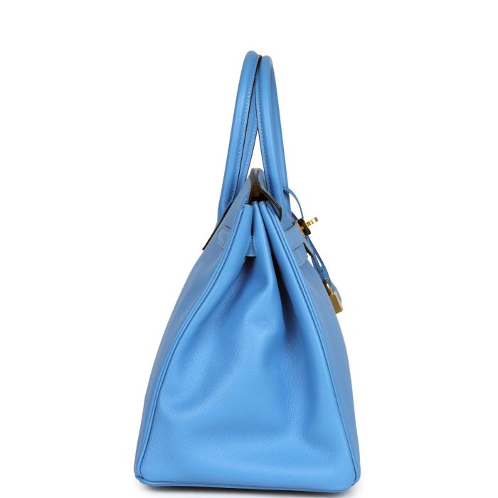 Handmade Bag HB 35 Bleu Paradise Epsom Gold Hardware - 图片 3