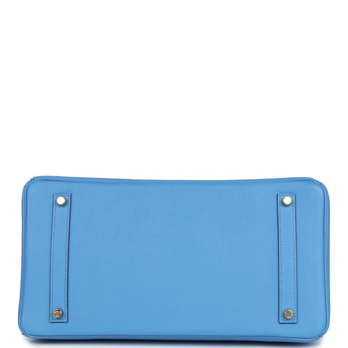 Handmade Bag HB 35 Bleu Paradise Epsom Gold Hardware - 图片 5