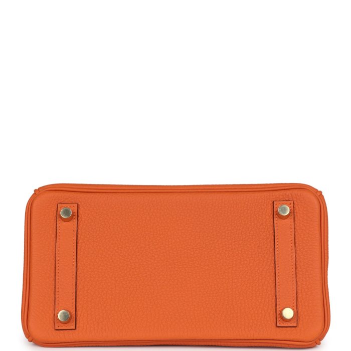 Handmade Bag HB 25 Orange Togo Gold Hardware - 图片 5