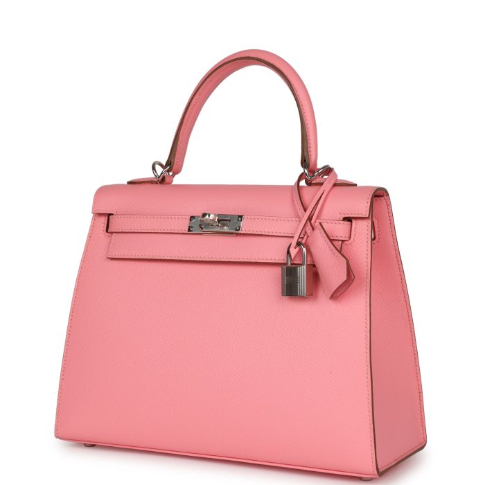 Handmade HKS 25 Rose Confetti Epsom Palladium Hardware - 图片 3