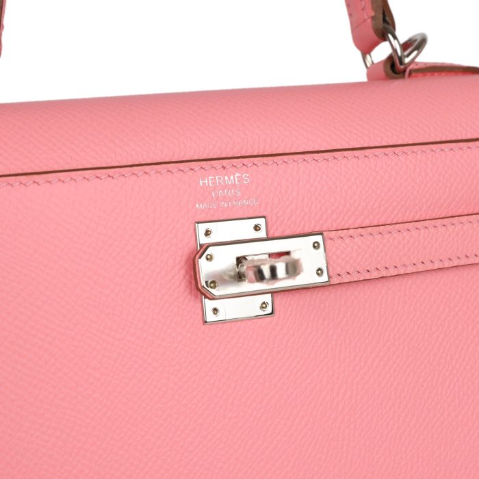 Handmade HKS 25 Rose Confetti Epsom Palladium Hardware - 图片 7