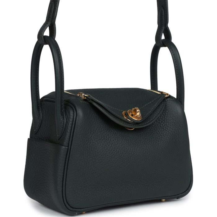 Handmade MHL Vert Fonce Clemence Gold Hardware - 图片 2