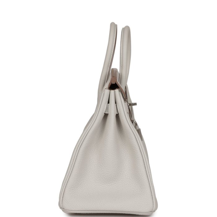 Handmade Bag HB 25 Gris Pale Togo Palladium Hardware - 图片 3