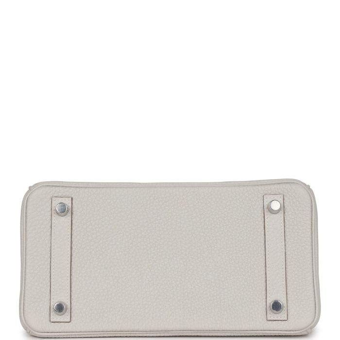 Handmade Bag HB 25 Gris Pale Togo Palladium Hardware - 图片 5