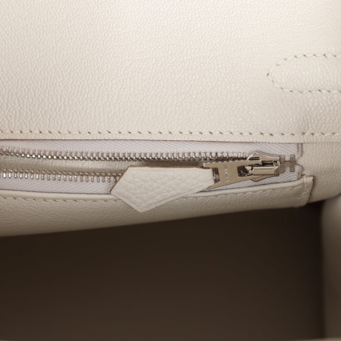 Handmade Bag HB 25 Gris Pale Togo Palladium Hardware - 图片 8