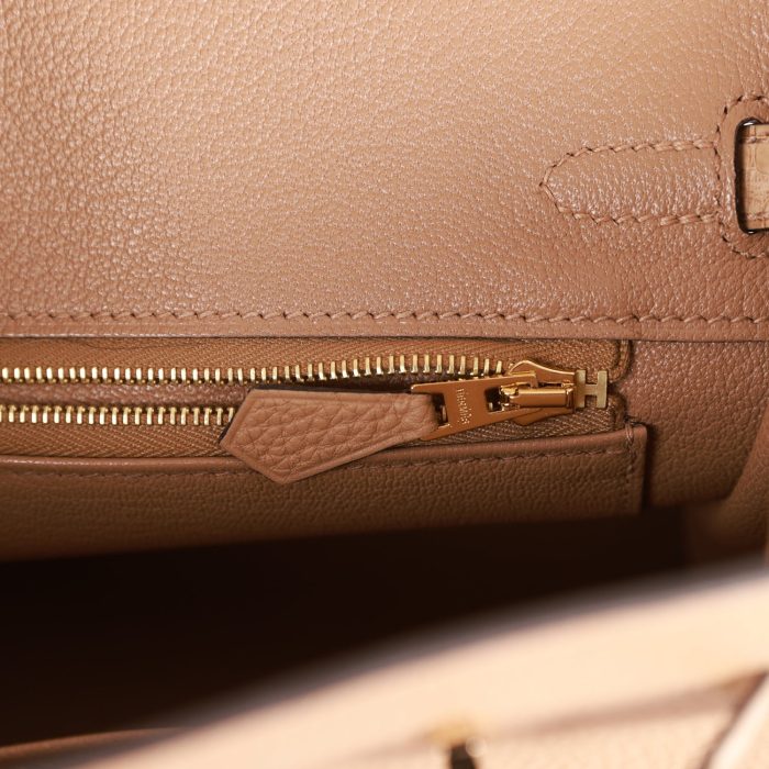Handmade Bag HB 25 Chai Matte Alligator and Togo Touch Permabrass Hardware - 图片 6