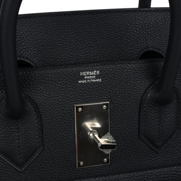 Handmade Bag HB HAC 50 Black Togo Palladium Hardware - 图片 7