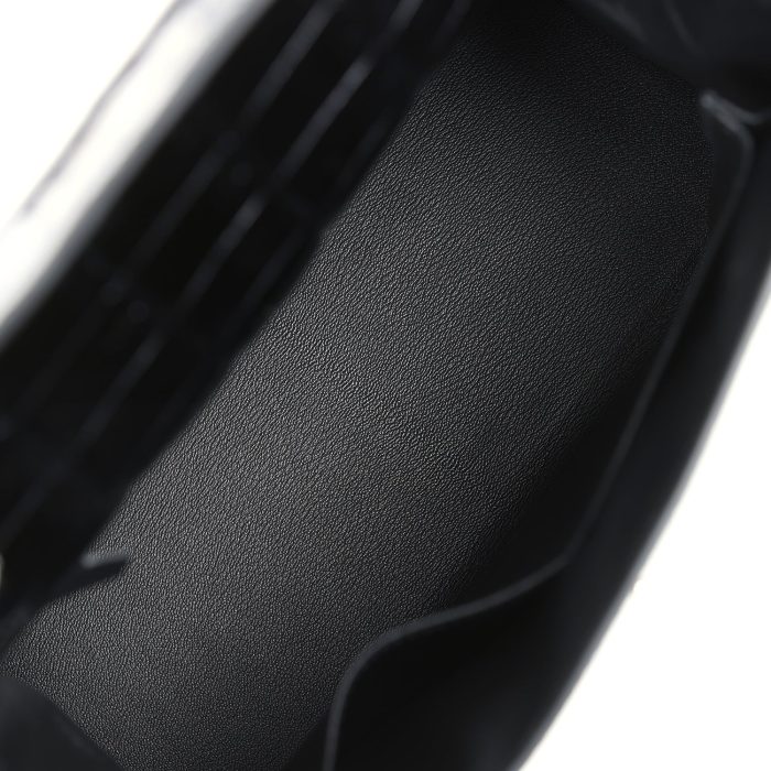 Handmade HKS 28 Black Shiny Niloticus Crocodile Palladium Hardware - 图片 8