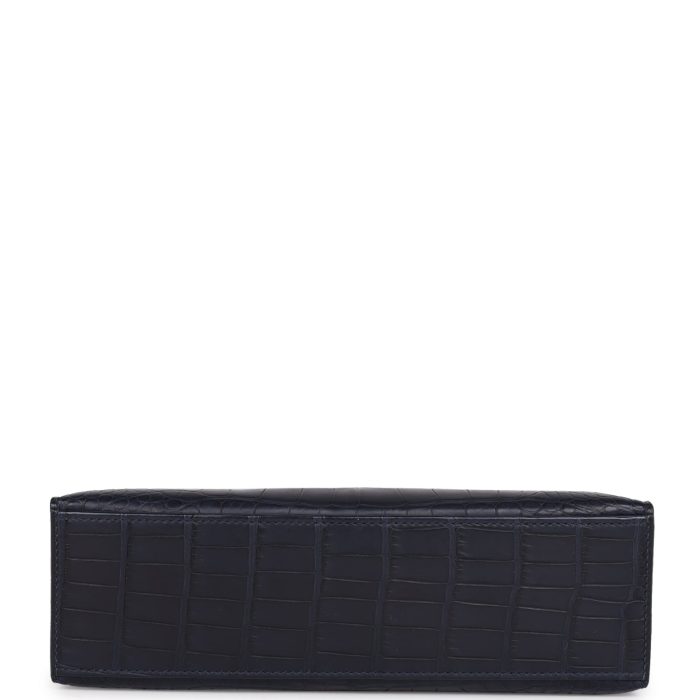 Handmade HKP Bleu Indigo Matte Alligator Gold Hardware - 图片 6