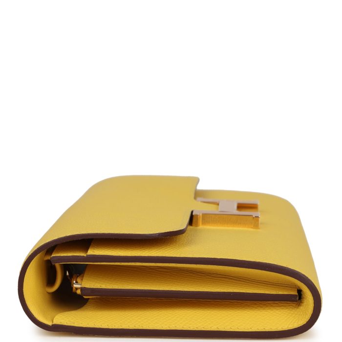 Handmade Bag HC To Go Wallet Jaune De Naples Epsom Gold Hardware - 图片 3