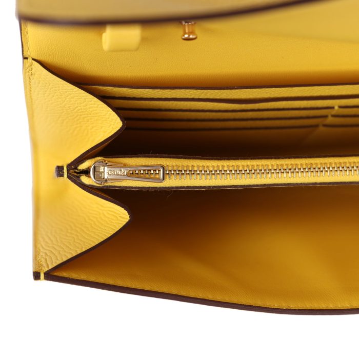 Handmade Bag HC To Go Wallet Jaune De Naples Epsom Gold Hardware - 图片 7