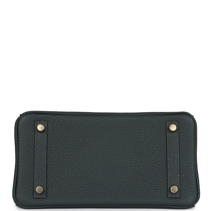 Handmade Bag HB 25 Vert Fonce Togo Gold Hardware - 图片 5