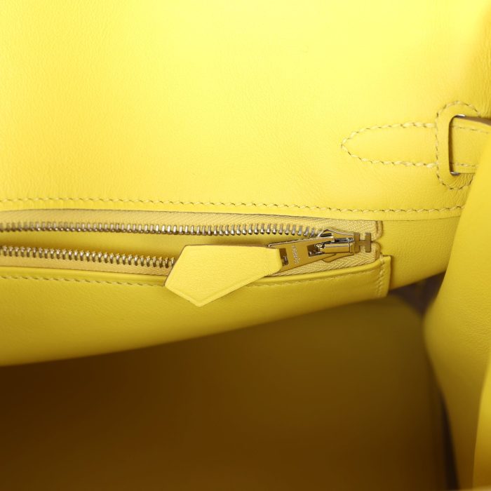 Handmade Bag HB 25 Lime Swift Palladium Hardware - 图片 8
