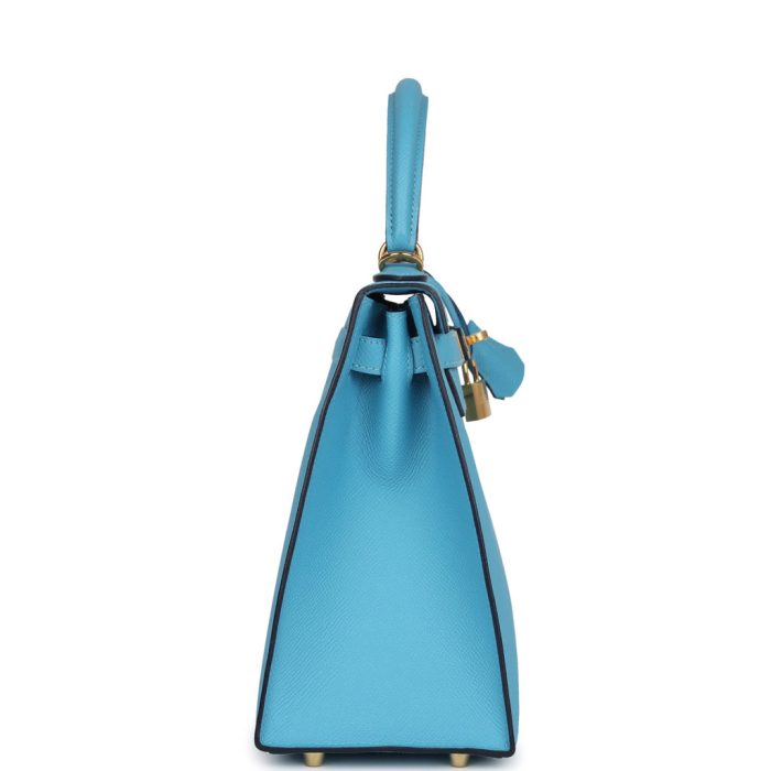 Handmade HKS 28 Bleu du Nord Epsom Gold Hardware - 图片 3
