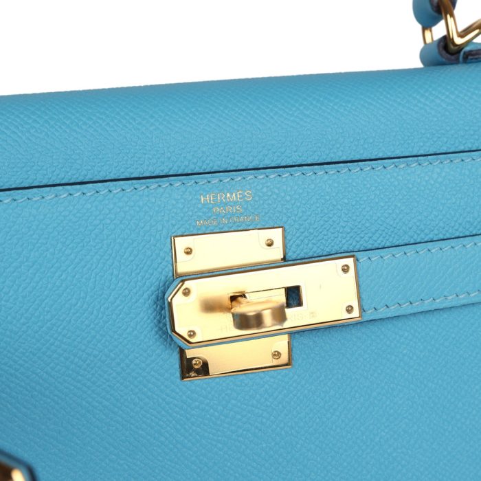 Handmade HKS 28 Bleu du Nord Epsom Gold Hardware - 图片 6