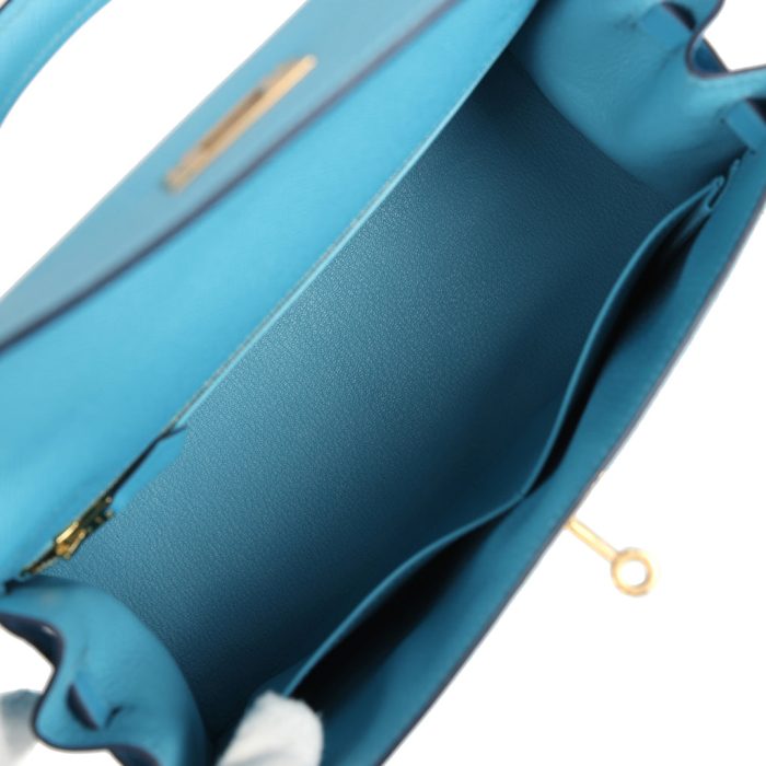 Handmade HKS 28 Bleu du Nord Epsom Gold Hardware - 图片 7