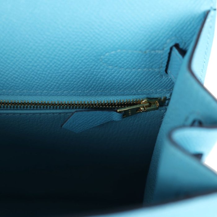 Handmade HKS 28 Bleu du Nord Epsom Gold Hardware - 图片 8