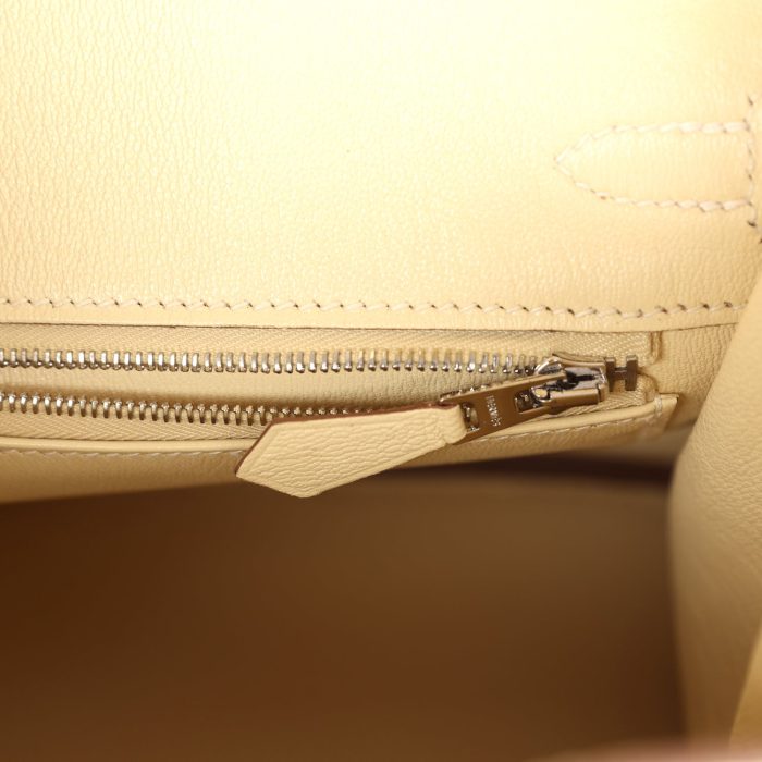 Handmade Bag HB 25 Vanille Matte Alligator Palladium Hardware - 图片 8