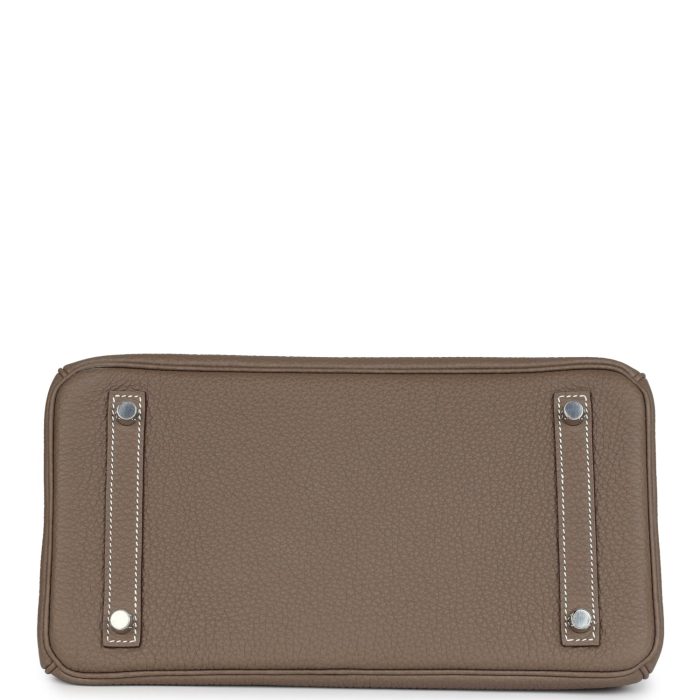 Handmade Bag HB 30 Etoupe Togo Palladium Hardware - 图片 5