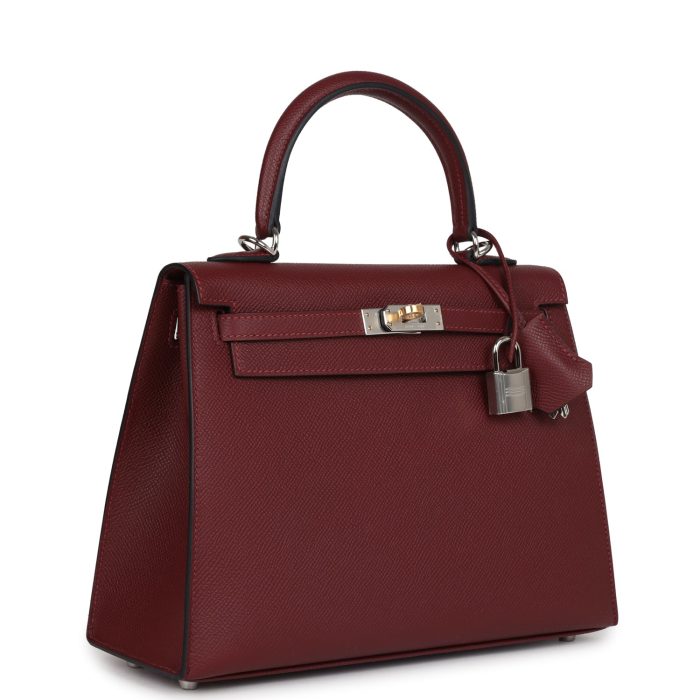 Handmade HKS 25 Rouge H Epsom Electrum Hardware - 图片 2