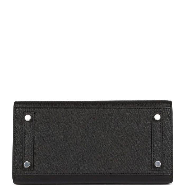 Handmade Bag HB Sellier 25 Black Epsom Palladium Hardware - 图片 5