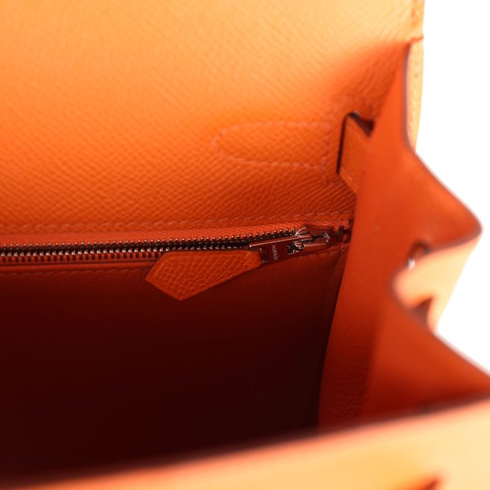 Handmade HKS 28 Orange Epsom Palladium Hardware - 图片 8