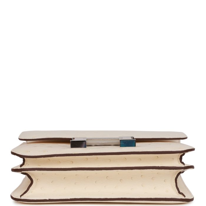 Handmade Bag HC 18 Nata Ostrich Palladium Hardware - 图片 5