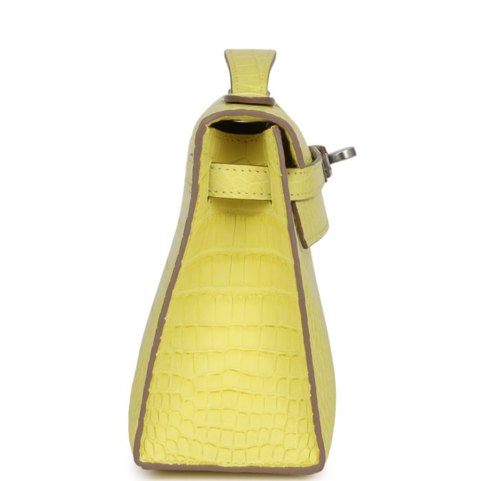 Handmade HKP Lime Matte Alligator Palladium Hardware - 图片 3