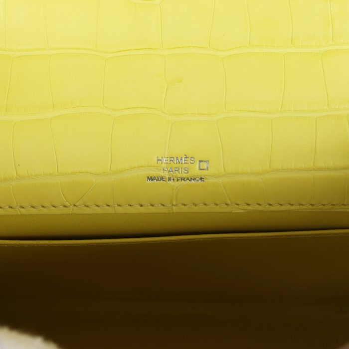 Handmade HKP Lime Matte Alligator Palladium Hardware - 图片 6