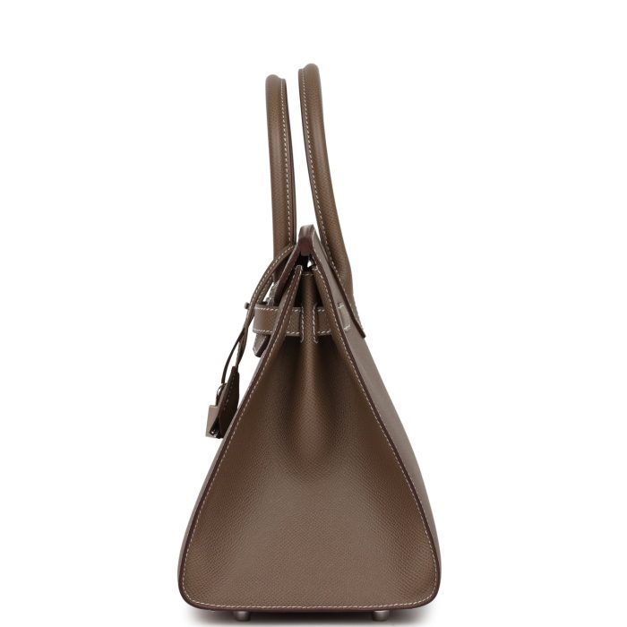 Handmade Bag HB Sellier 30 Etoupe Epsom Palladium Hardware - 图片 3