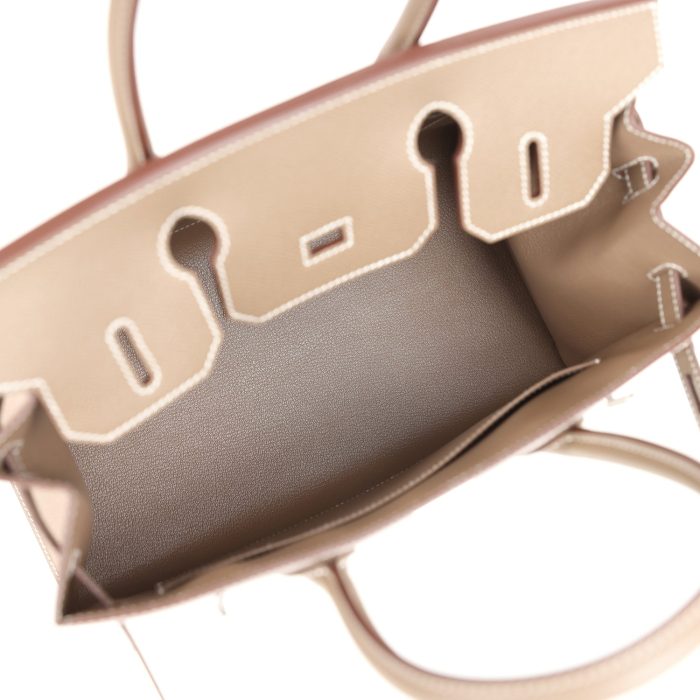 Handmade Bag HB Sellier 30 Etoupe Epsom Palladium Hardware - 图片 7