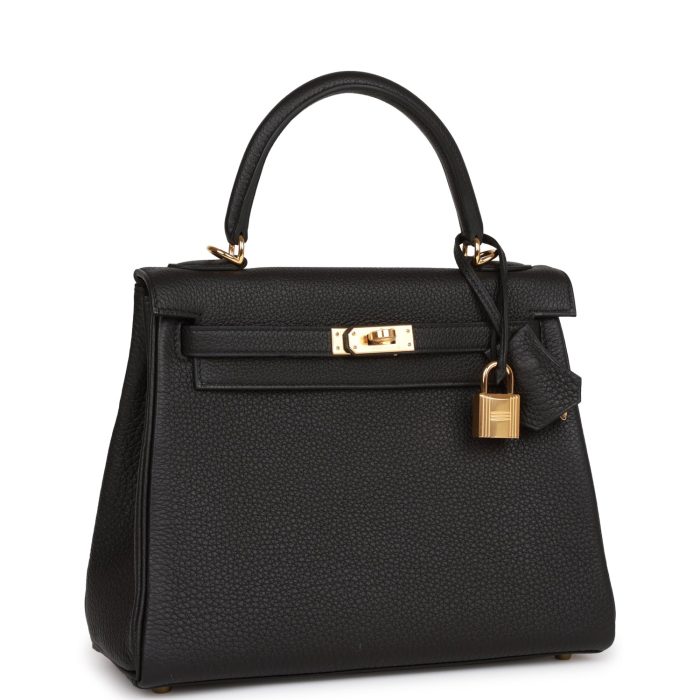 Handmade HKR 25 Black Togo Gold Hardware - 图片 2