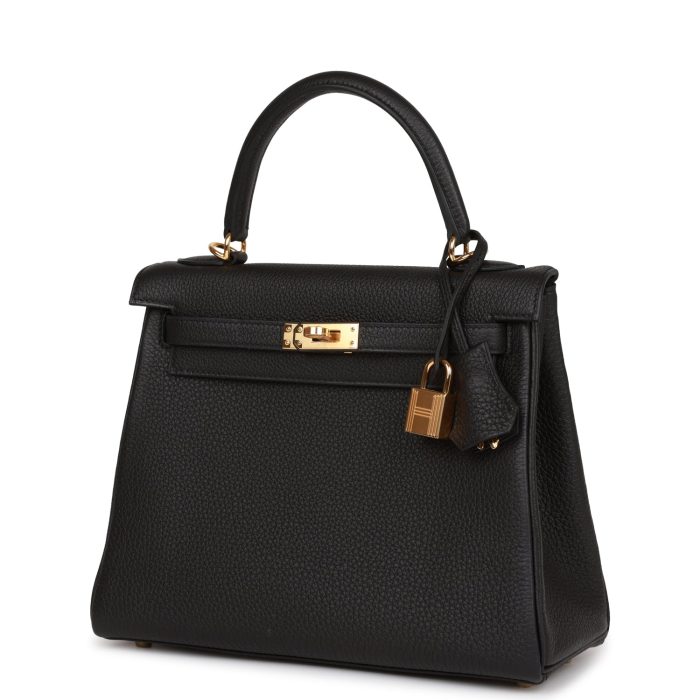 Handmade HKR 25 Black Togo Gold Hardware - 图片 5