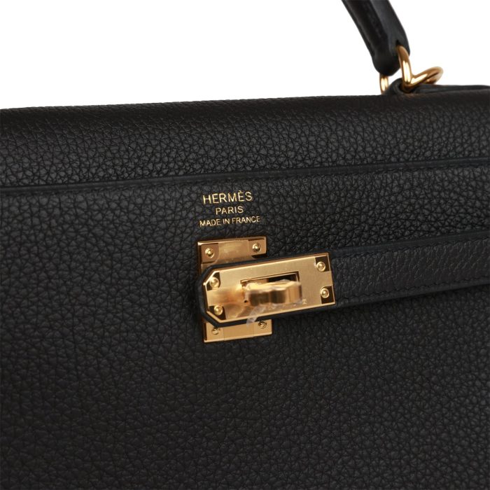 Handmade HKR 25 Black Togo Gold Hardware - 图片 7