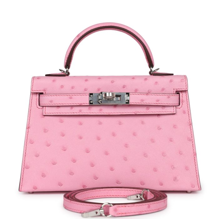 Handmade HKS 20 Bubblegum Ostrich Palladium Hardware