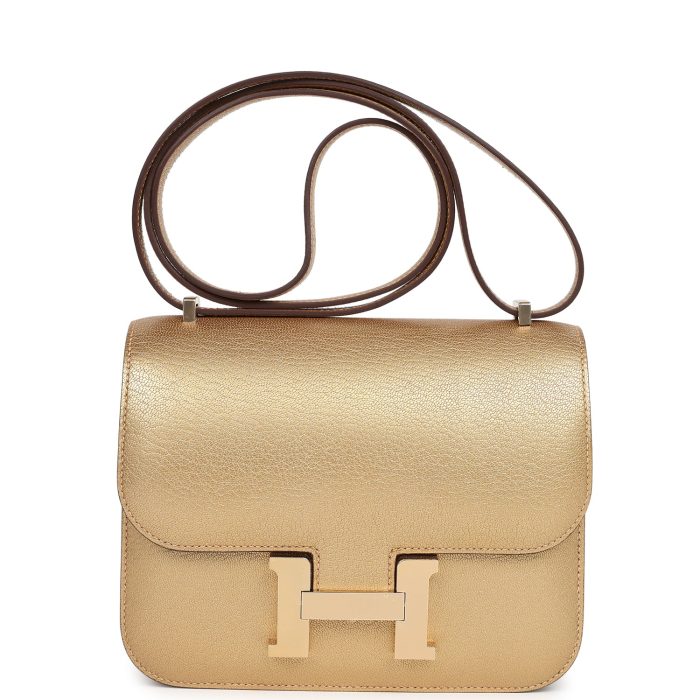 Handmade Bag HC 18 Dore Chamkilight Chevre Permabrass Hardware