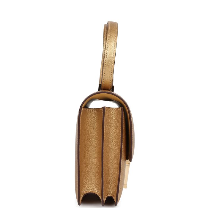 Handmade Bag HC 18 Dore Chamkilight Chevre Permabrass Hardware - 图片 3