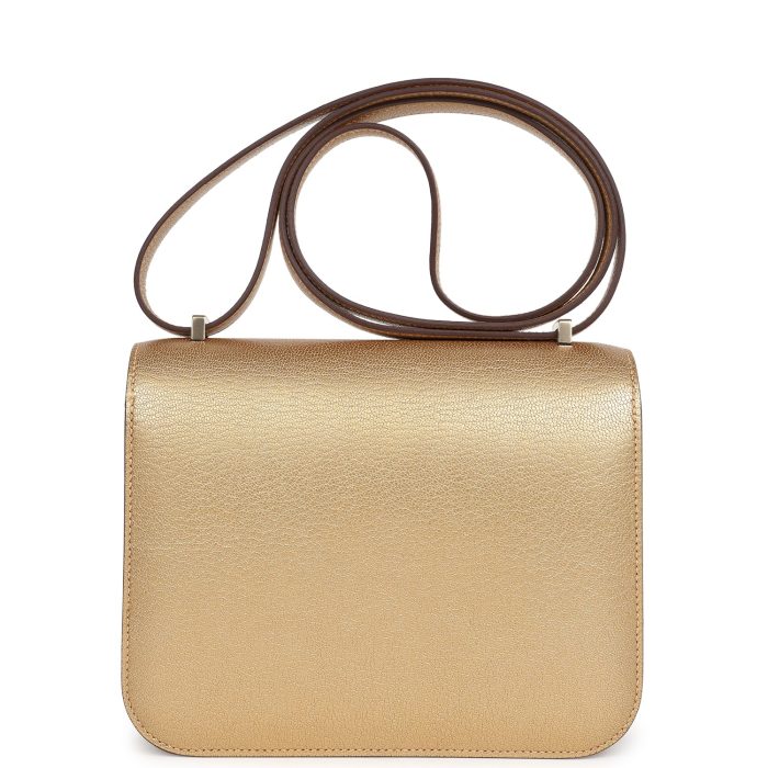 Handmade Bag HC 18 Dore Chamkilight Chevre Permabrass Hardware - 图片 4